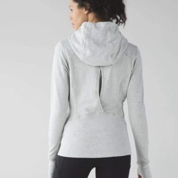 New w/Tag Lululemon Harmony Hoodie Light Gray RARE Sz 6 - Picture 2 of 8